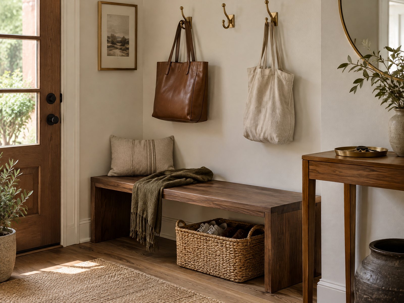 Interior styling photo for the guide: Create a Drop Zone That Keeps Clutter from Spreading